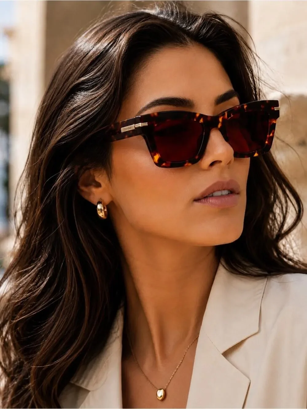 New Salvatore Ferragamo SF2031S 242 Tortoiseshell Women’s Sunglasses Authentic